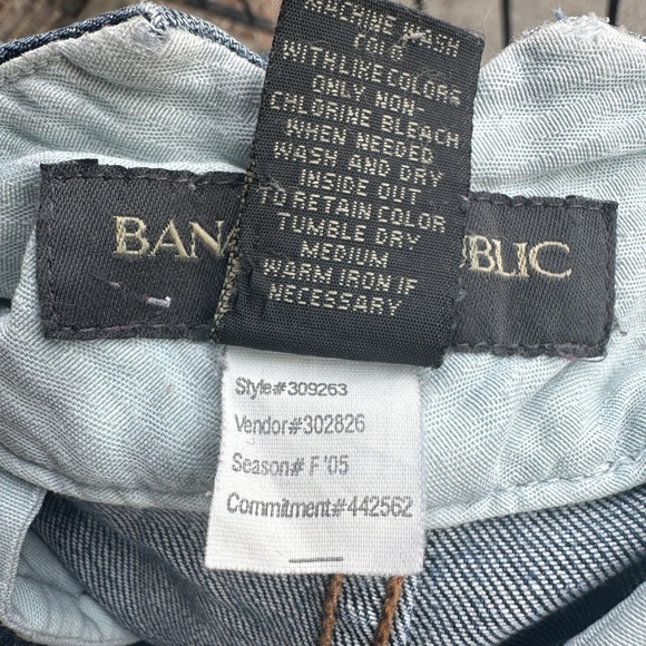 Banana Republic Vintage Blue Jeans Boot Cut Wide Leg Fall 2005 - Picture 5 of 8